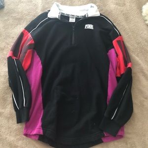 PINK Colorblock Zip Up